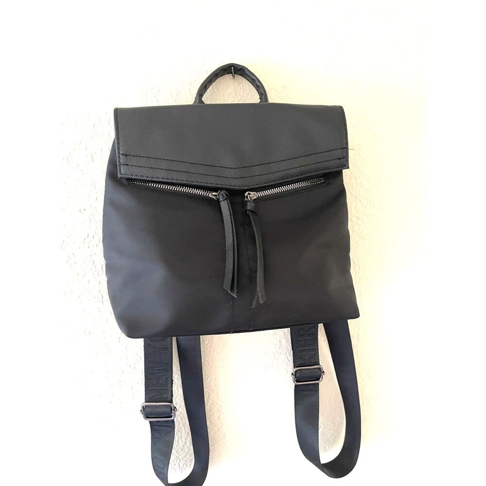 Botkier Ny Mini Trigger Nylon Black Backpack Doub… - image 5